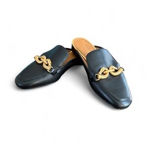 Tory Burch Jessa Backless Loafer Leather Slip On Size 5